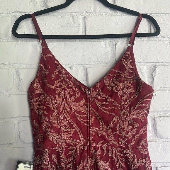 NEW Spechless Red Bustier Mini Dress Cocktail size 9 - Picture 4 of 7
